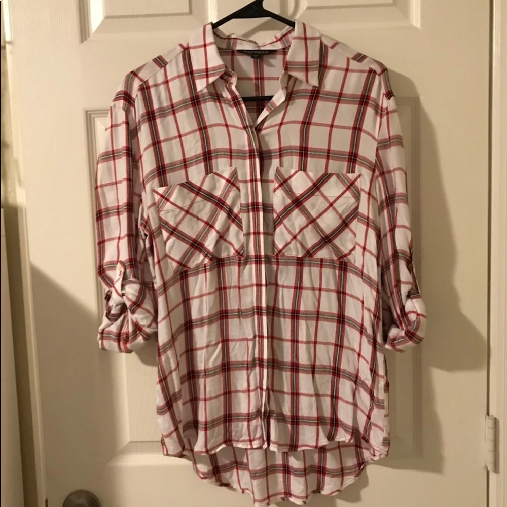 Express plaid button down